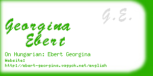 georgina ebert business card